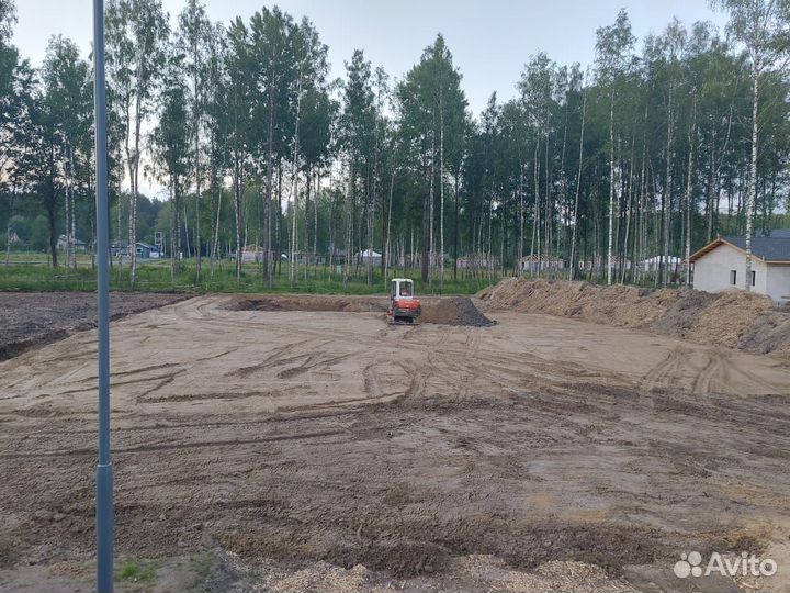 Расчистка участка. Отсыпка. Удаление камней