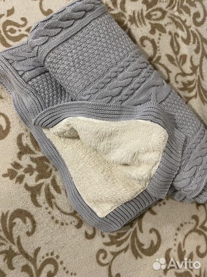 Конверт одеяло на выписку тёплый