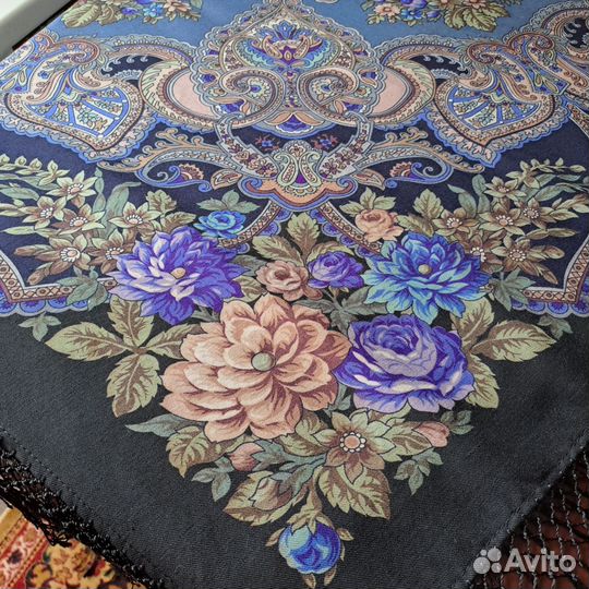 Павловопосадский платок шерсть