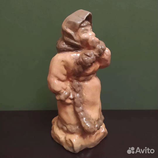 Фарфоровые статуэтки СССР Морозко обливная керамик