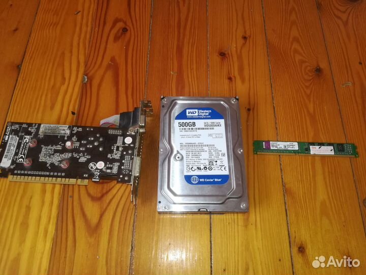 Видеокарта, жёсткий диск и оперативная память