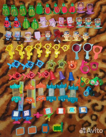 Киндер сюрприз лупы фломастеры мелки кисти