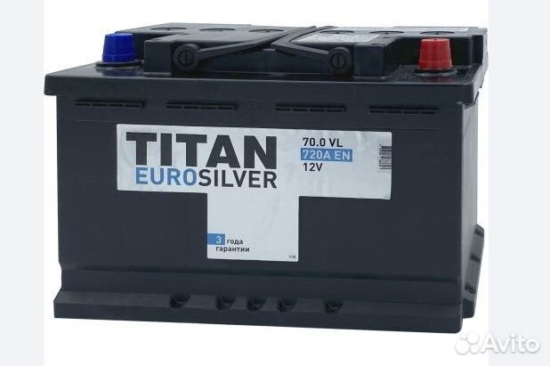 Аккумулятор 70 Ач Titan Eurosilver 720А