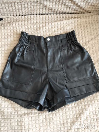 Шорты эко кожа