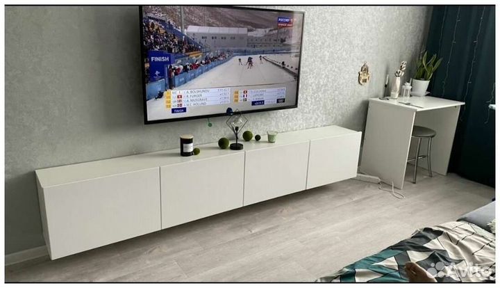Гостиная тумба под телевизор навесная подвесная