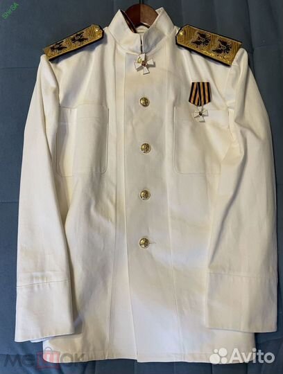 Мундир царский адмирал риф летний белый обр. 1907
