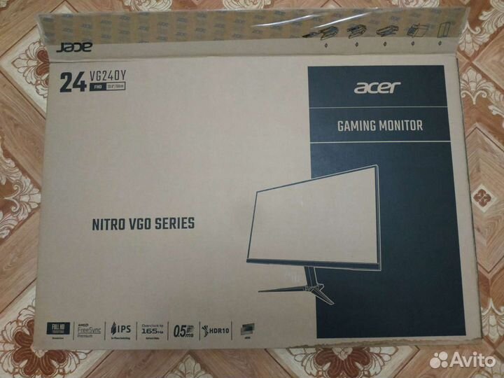 Монитор Acer IPS sRGB 165гц 1920x1080