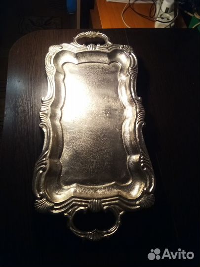 Поднос оловянный