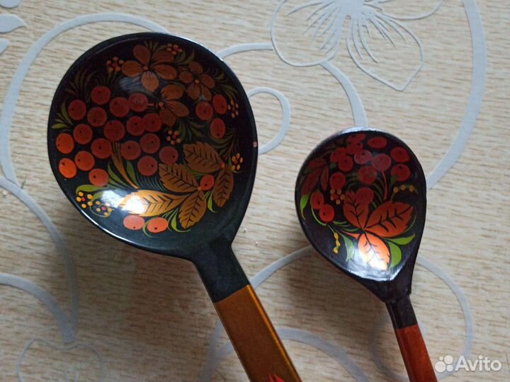 Ложки деревянные, хохлома, новые