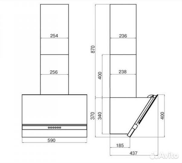 Вытяжка Faber Korund WH A60 новая