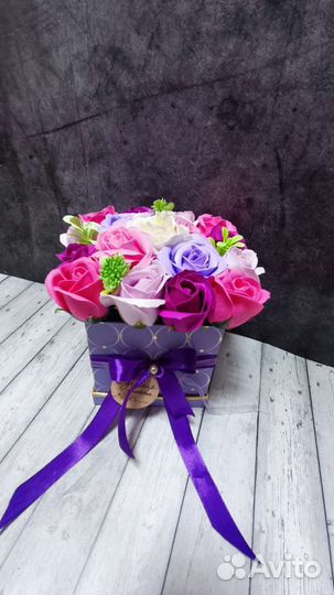 Букет /подарок из мыльных роз на 8 марта