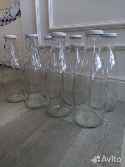 Стеклянная бутылка 1 л