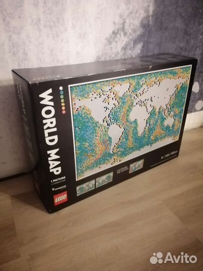 World map 31203 11695 деталей lego