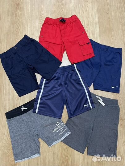 Шорты Nike, Gap, Nautica, Puma на 6-7 лет