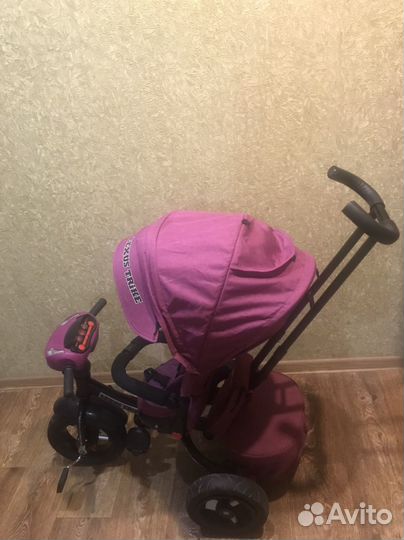 Детский велосипед трехколесный с ручкой