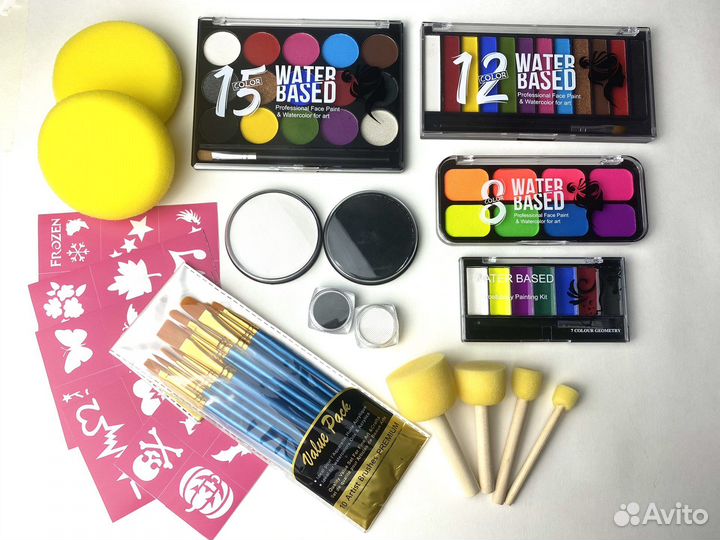 Аквагрим набор бодиарт краска для лица и тела