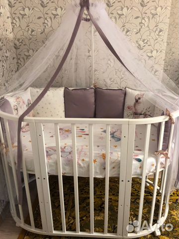 Бортики и балдахин в кроватку