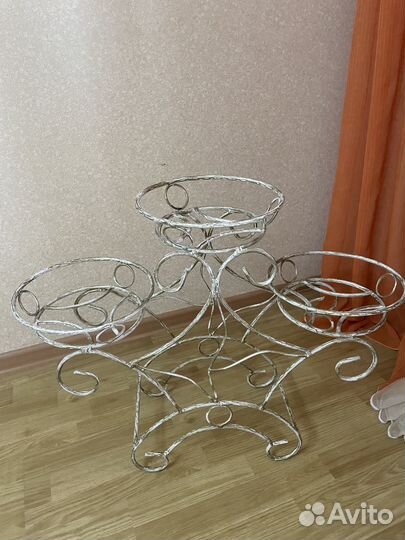 Подставка для цветов напольная кованная самовывоз