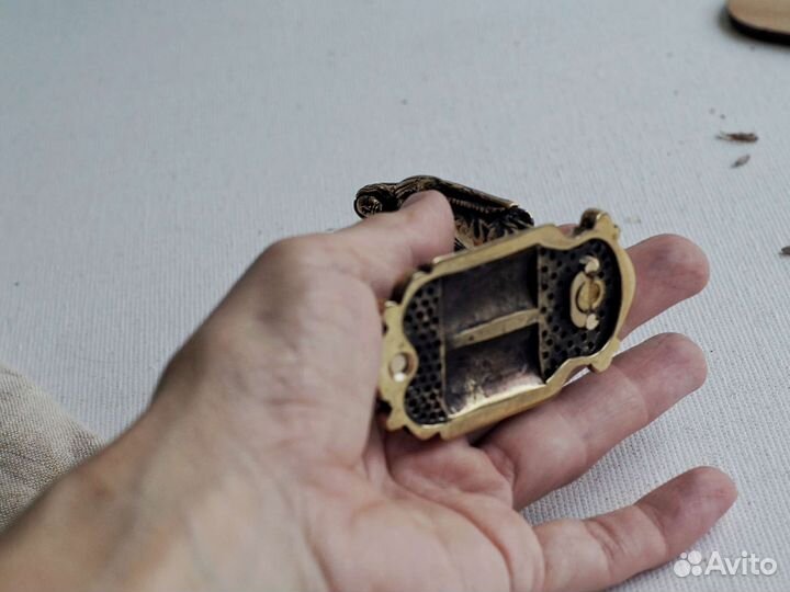 Подсвечник бронза статуэтка Дева