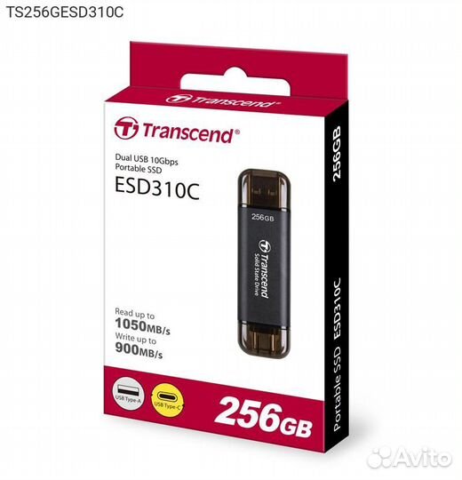 Внешний диск SSD Transcend ESD310C 256GB Mini USB