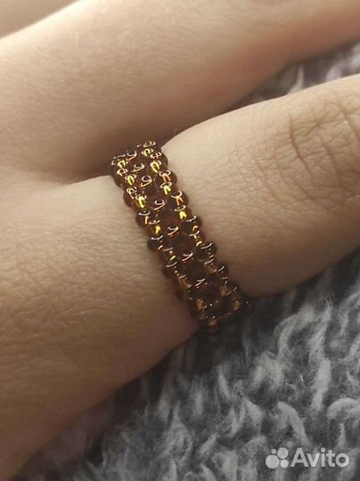 Кольцо из бисера