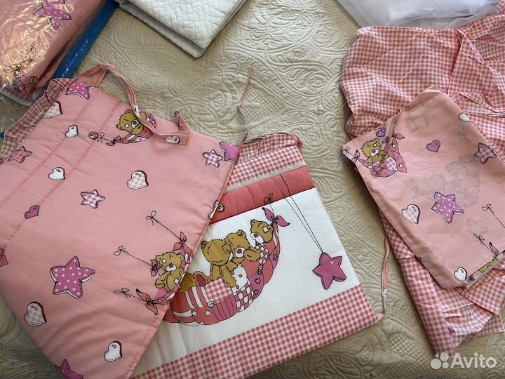 Балдахин, держатель, бортики для кроватки