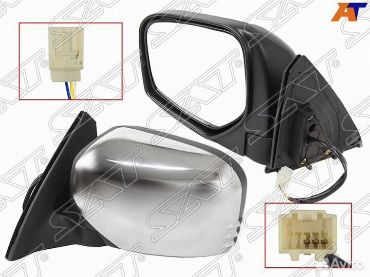 Зеркало mitsubishi L200 05/pajero sport лев. и пр