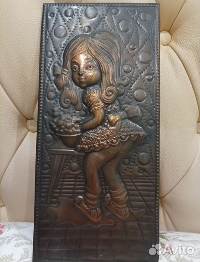 Панно. Медная чеканка