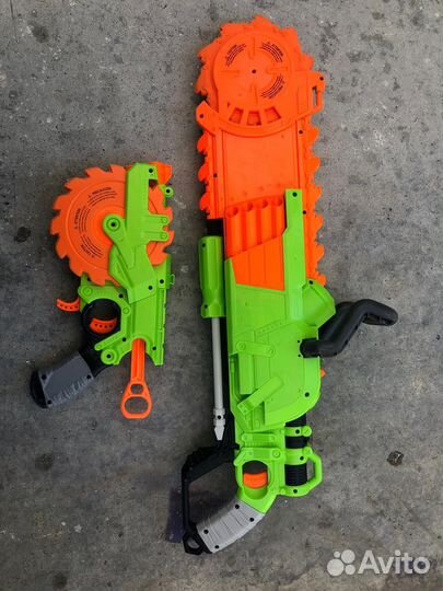 Nerf brain saw / Nerf cross cut бластеры