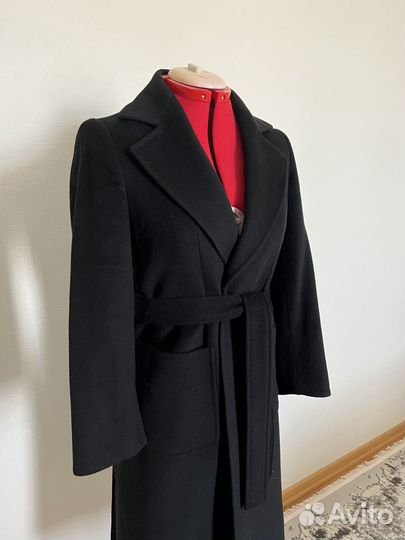 Пальто Mac&Co черное, шерсть 36 размер