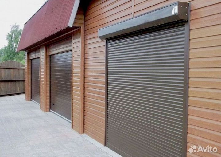 Гаражные секционные ворота рольставни