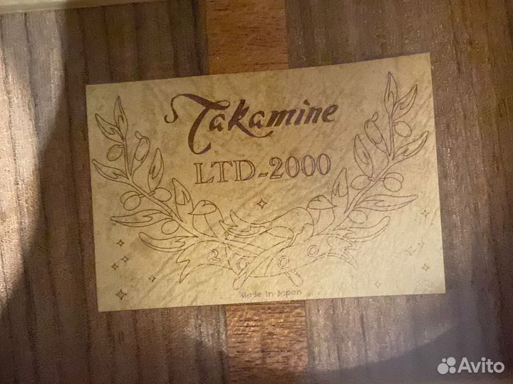 Takamine LTD 2000 Japan Эксклюзив