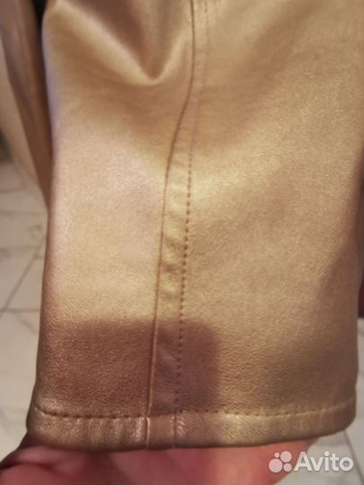 Кожаная куртка косуха женская