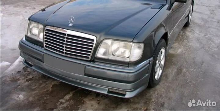 Накладка на передний бампер Mercedes E-Class W124