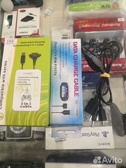 USB зарядный кабель sony PSP, PS vita, Xbox 360