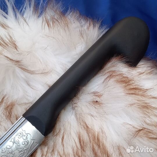 Шашка кавказская с резьбой мельхиор 1904 года