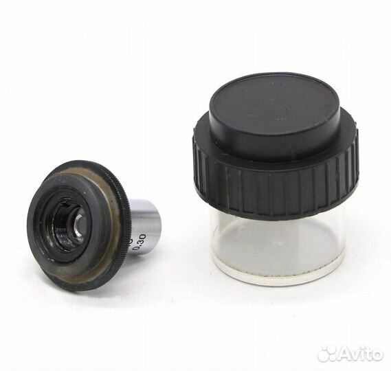 Объектив микроскопа ломо фл 10х0.30