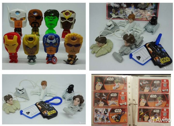 Киндеры Звездные войны Марвел