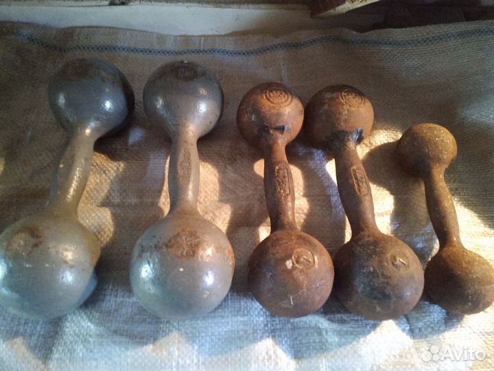 Гантели 2,4,6кг, СССР