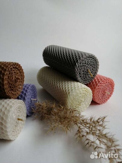 Свечи из медовой вощины