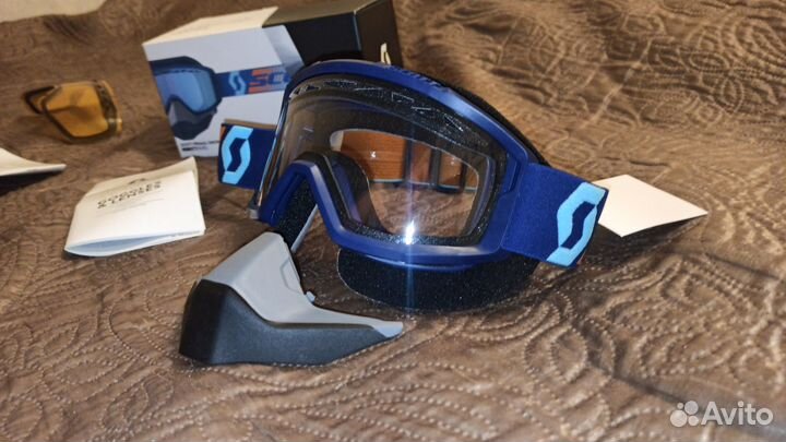 Очки снегоход квадроцикл Scott Primal MY23 Blu/Cle