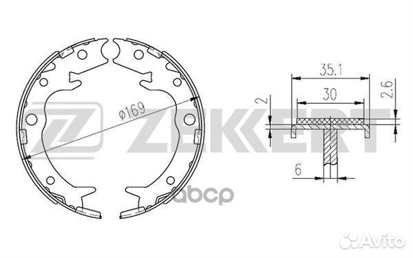 Колодки тормозные BK4298 Zekkert