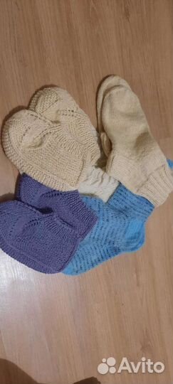 Носки и тапочки вязаные