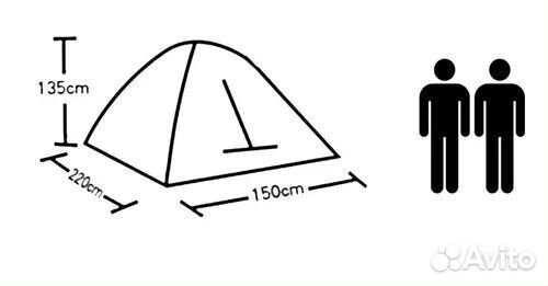 Палатка двухместная Lanyu 1626
