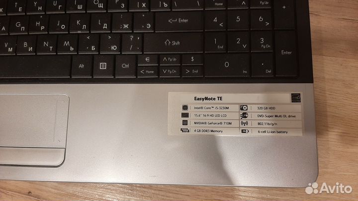 Ноутбук Packard Bell ente11HC