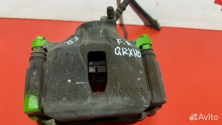 Суппорт передний левый Toyota Mark X GRX120 4GR