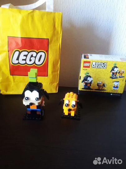 Конструктор lego Disney BrickHeadz Гуфи и Плуто