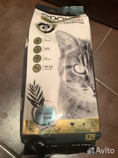 Наполнитель для кошачьего туалета комкующийся