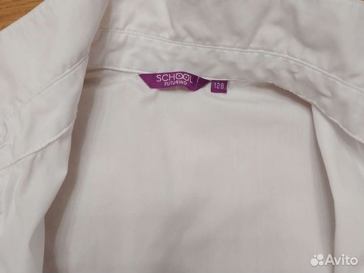 Блузки белые 128 размер