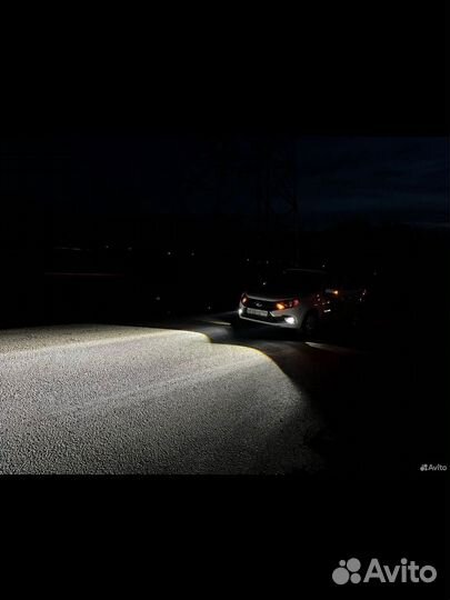 Линзованные LED лампы Н4